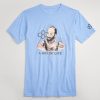 A light blue t-shirt featuring a graphic design of a person with a beard captioned A WAY OF LIFE