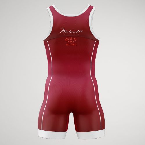 ALIGOAT BLACK YOUTH MSINGLET Mockup FRONT Y RUDSN1036 Red 002