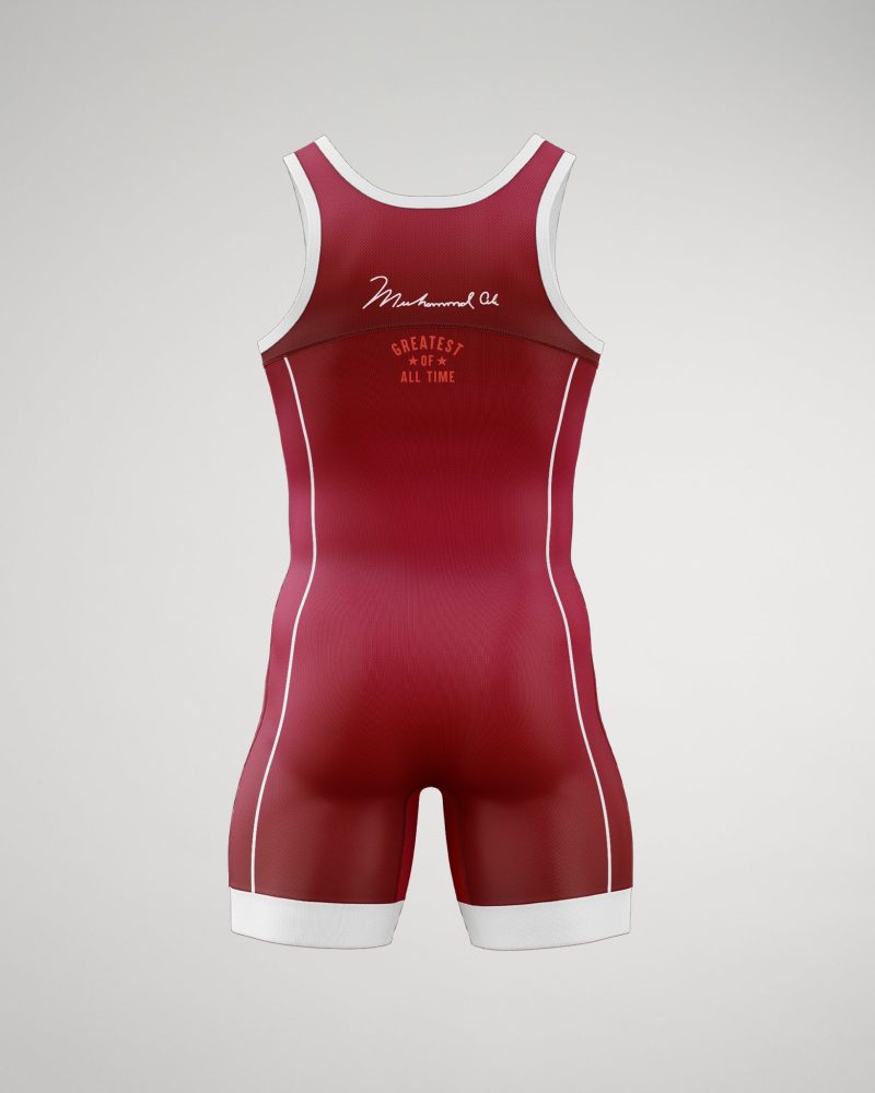 ALIGOAT BLACK YOUTH MSINGLET Mockup FRONT Y RUDSN1036 Red 002