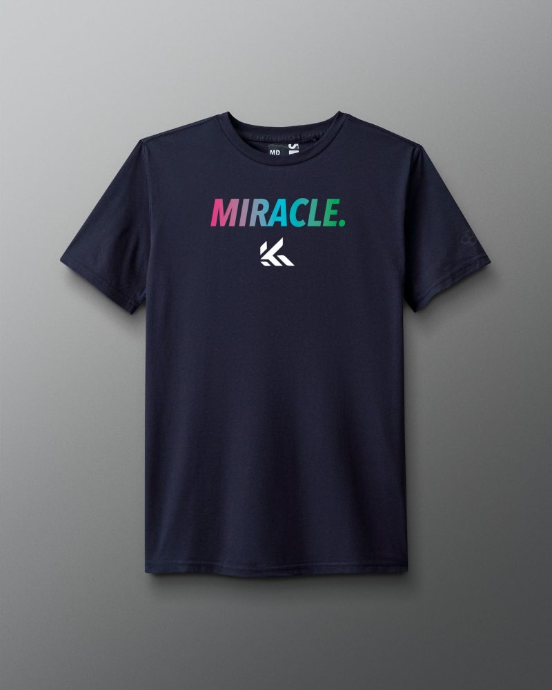 ATHTS1017 Miracle Evergreen T Shirt Navy 0001