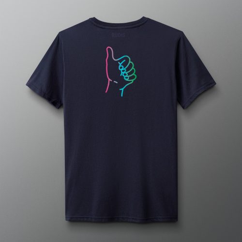 ATHTS1017 Miracle Evergreen T Shirt Navy 0002