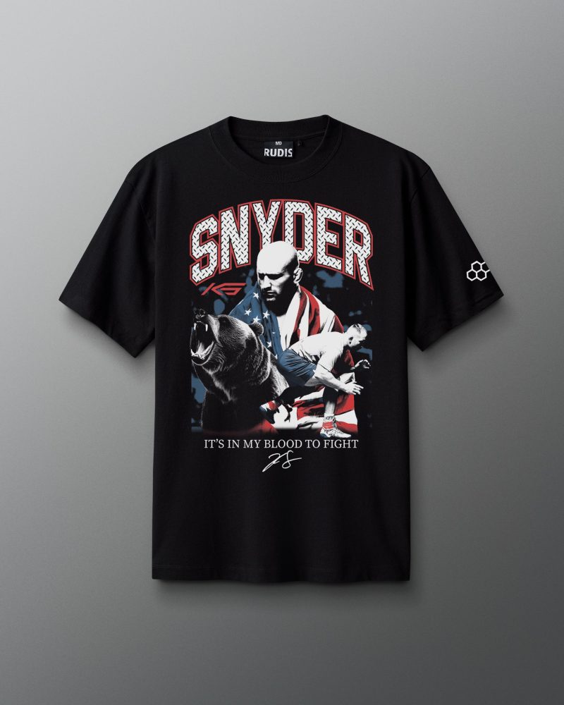 ATHTS1025 Snyder Vintage Heavyweight T Shirt Black 0001