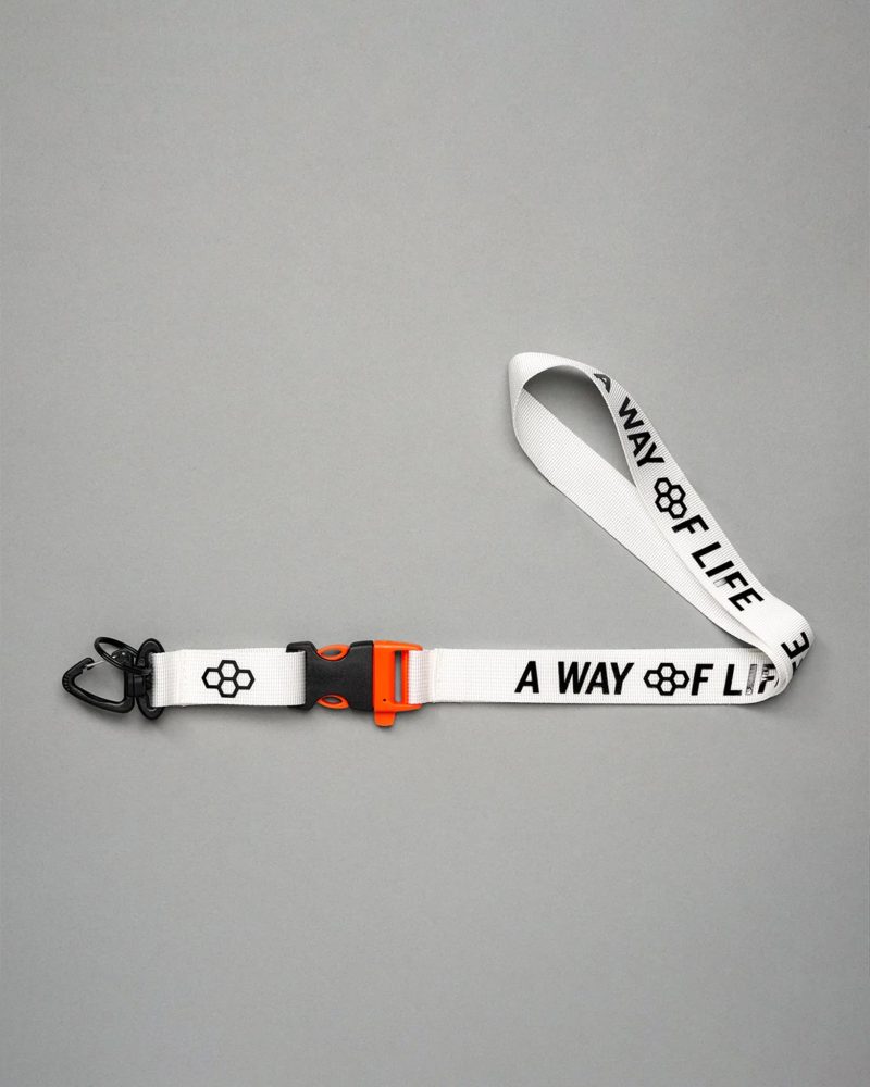 AWOL Quick Clip Lanyard White 001