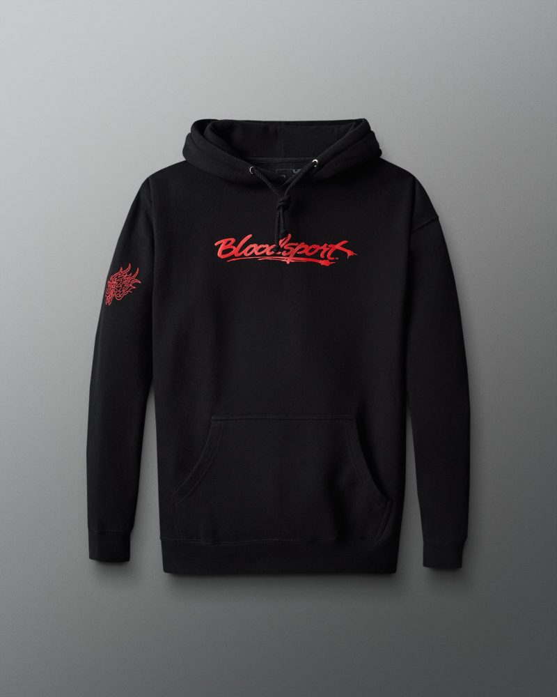 BSPHD1000 Bloodsport Wordmark Hoodie Black 0021