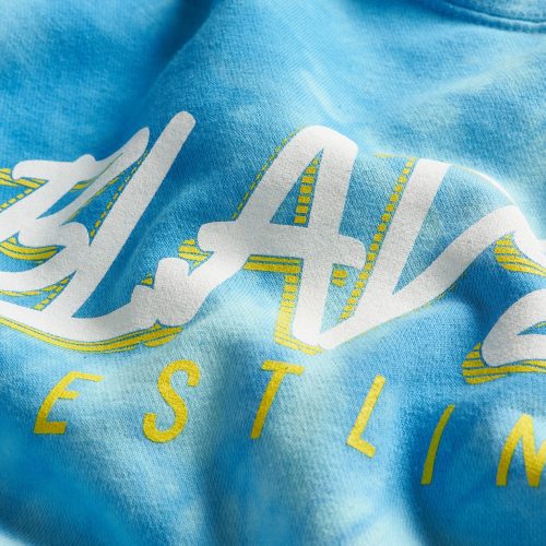 Blades Sisters Wrestling Dye Crewneck Sky Blue Tie Dye 0002