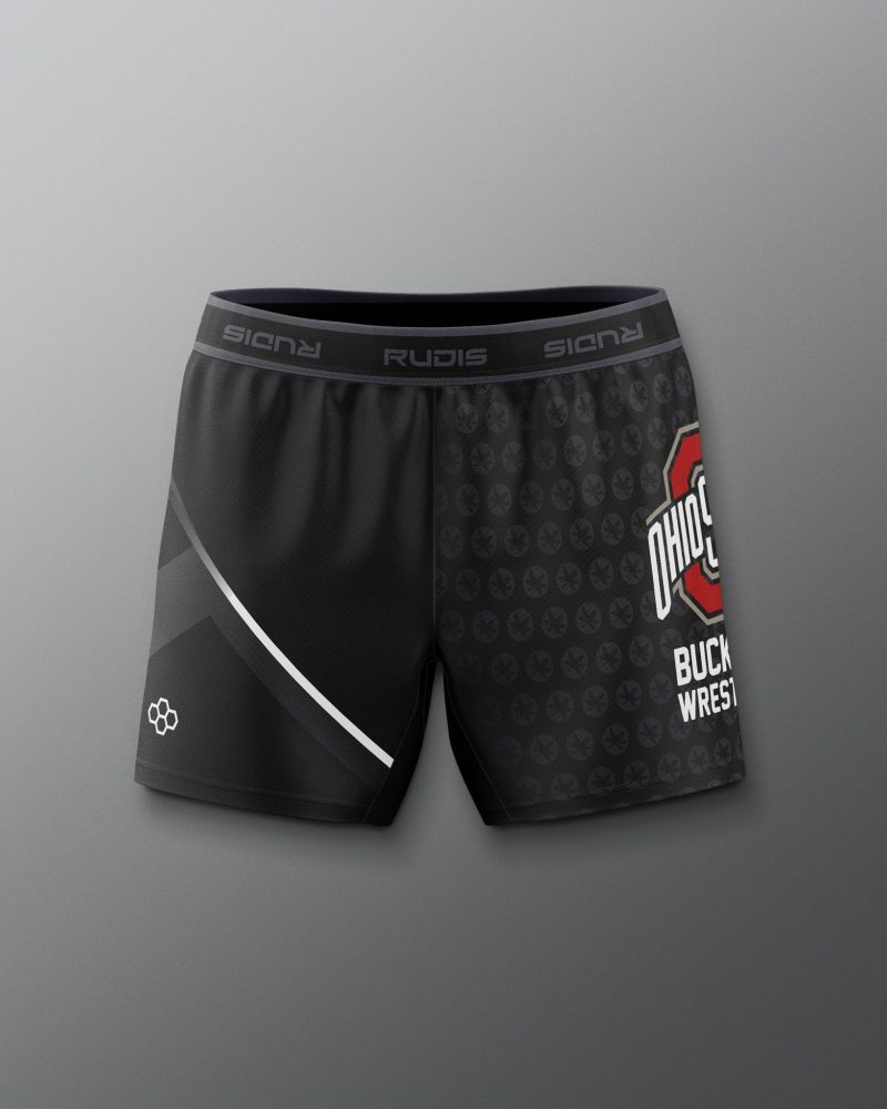 COHSH1019 Ohio State Womens Sublimated Shorts Black 0001