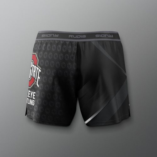 COHSH1019 Ohio State Womens Sublimated Shorts Black 0002