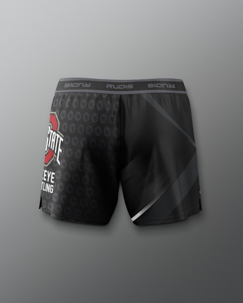 COHSH1019 Ohio State Womens Sublimated Shorts Black 0002