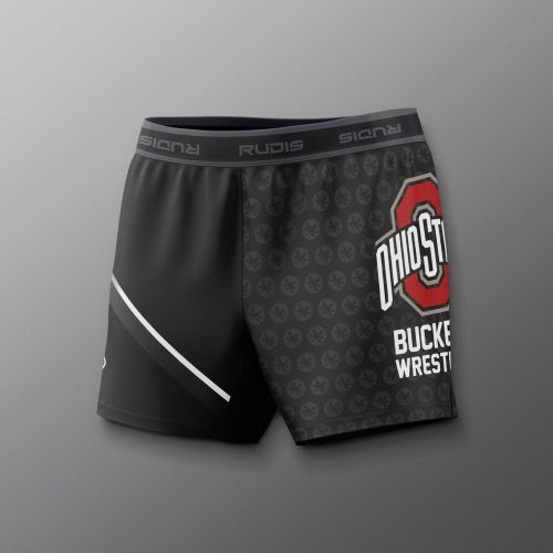 COHSH1019 Ohio State Womens Sublimated Shorts Black 0004