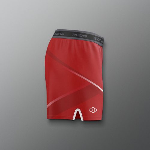 COHSH1019 Ohio State Womens Sublimated Shorts Red 0003