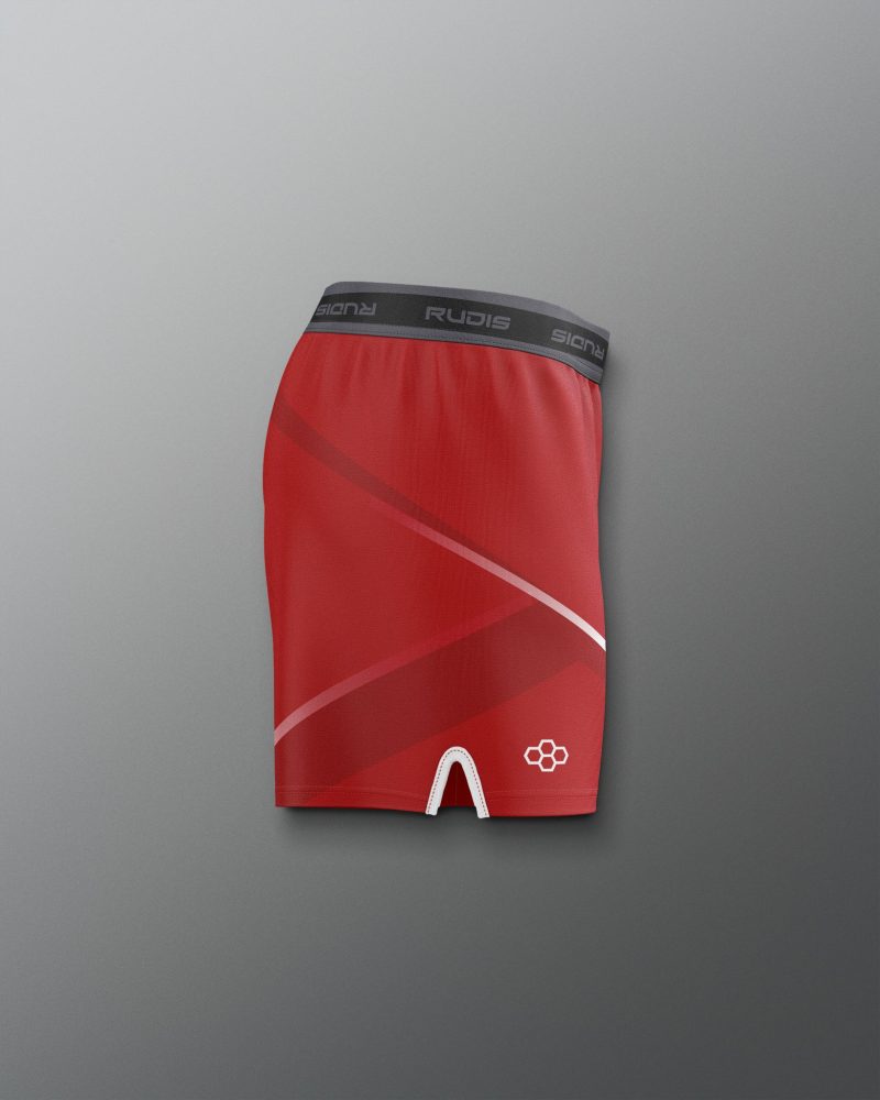 COHSH1019 Ohio State Womens Sublimated Shorts Red 0003