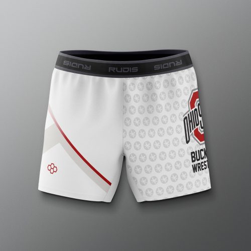 COHSH1019 Ohio State Womens Sublimated Shorts White 0001