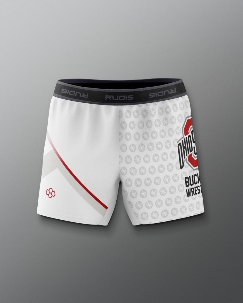 COHSH1019 Ohio State Womens Sublimated Shorts White 0001