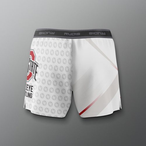 COHSH1019 Ohio State Womens Sublimated Shorts White 0002