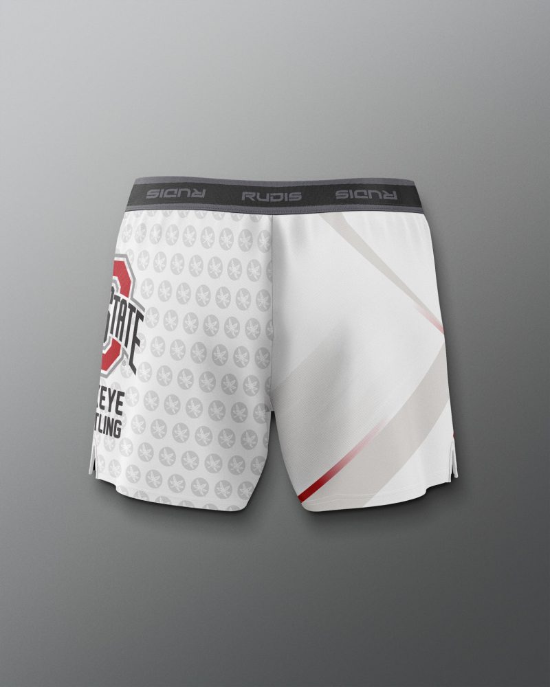 COHSH1019 Ohio State Womens Sublimated Shorts White 0002