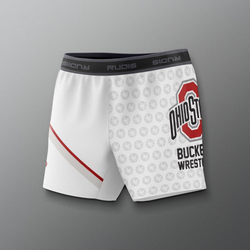 COHSH1019 Ohio State Womens Sublimated Shorts White 0004