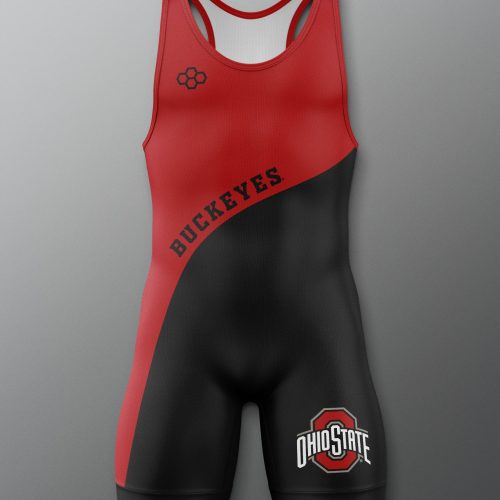 COHSN1019 Buckeyes Throwback Singlet Red Black 0001