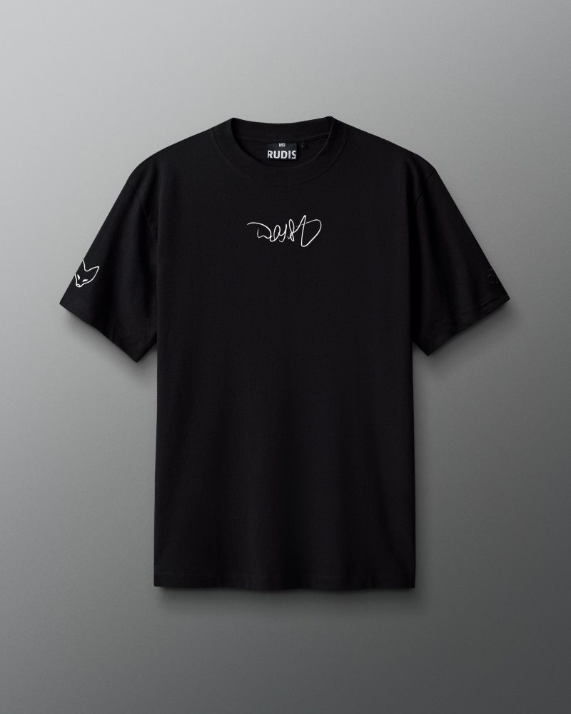 DSFTS1009 Sly Fox Signature Heavyweight Jersey T Shirt Black 0001