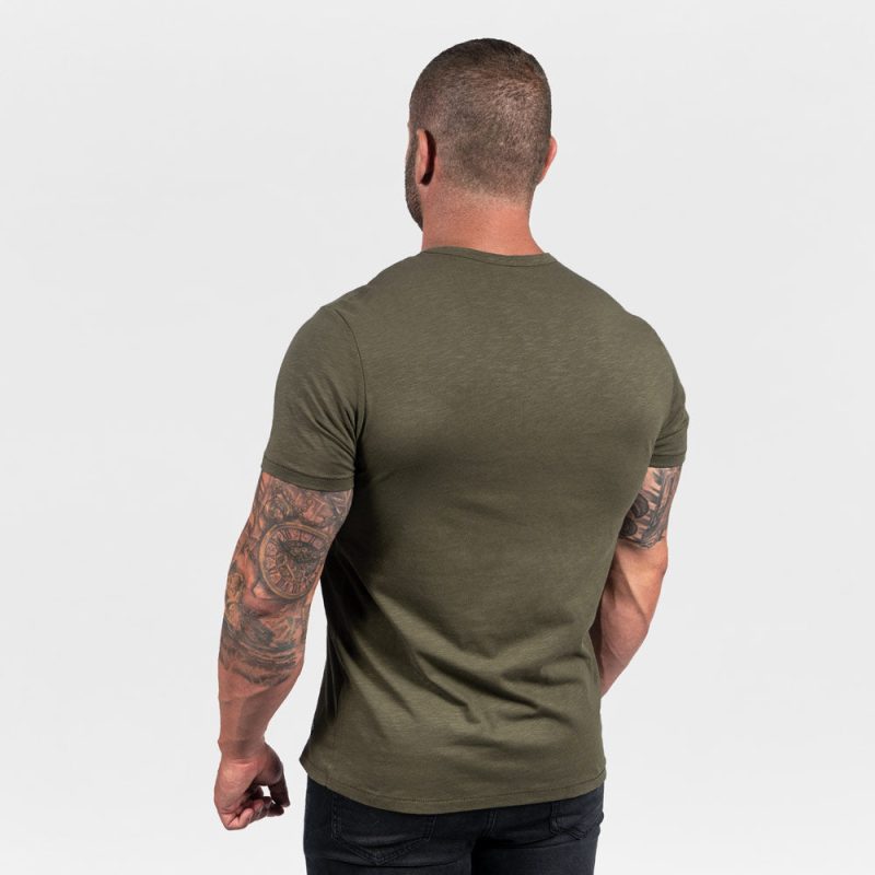 EE Crew army green back