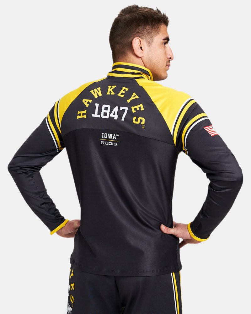 IOWA Hawkeyes Apex Elite Quarter Zip Black IOW 0083 Black 0002