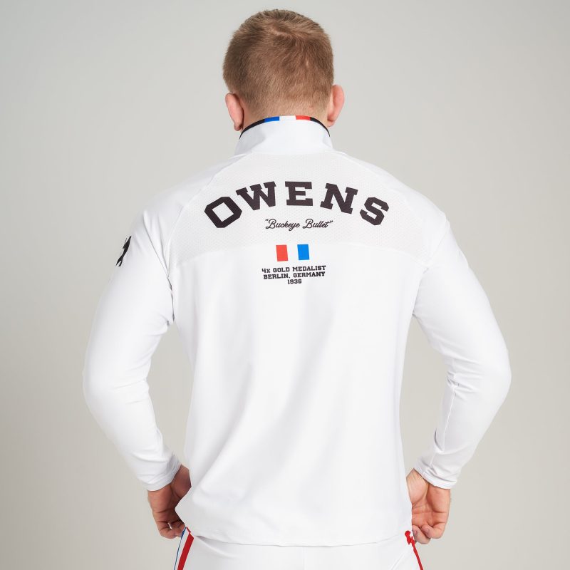 Jesse Owens Uniform Elite QZip White 0002