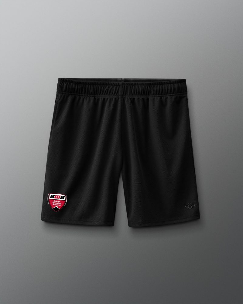 LGDSH1000 AWA Logo 8 Inch 2.0 Mesh Shorts Black 0001