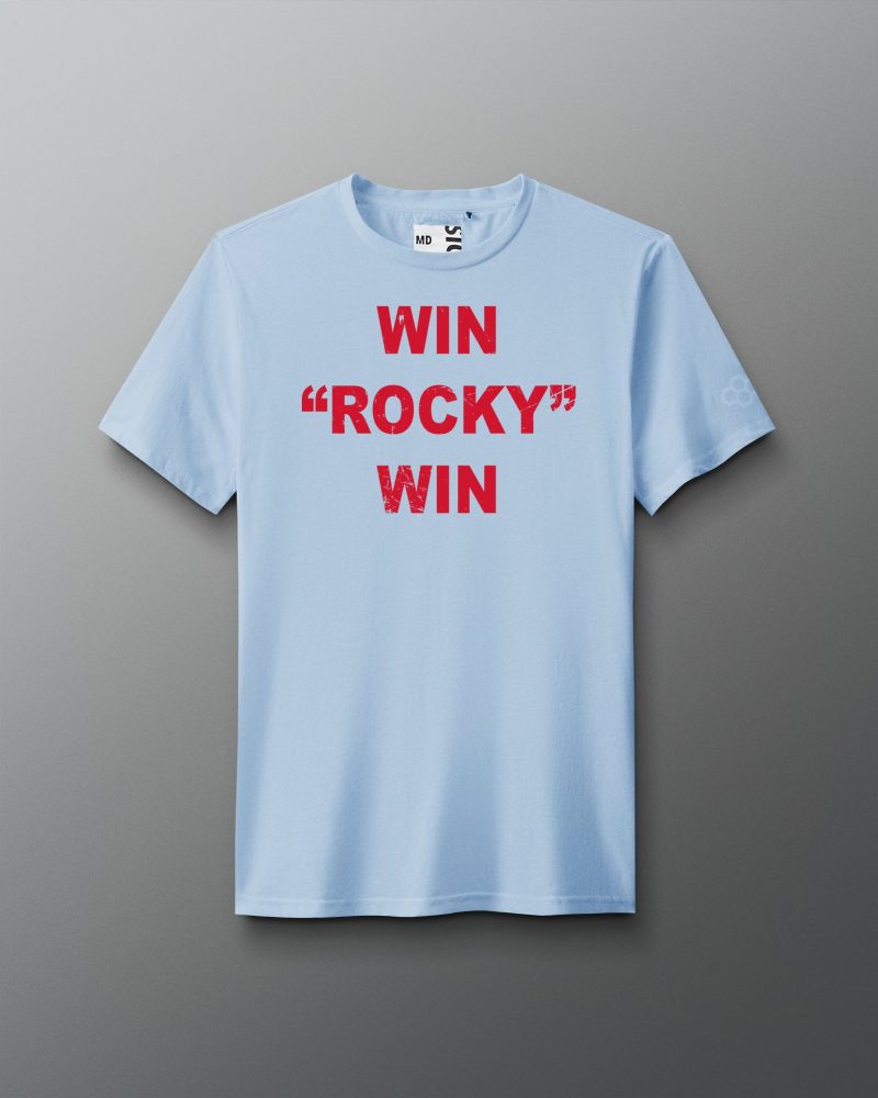 RKYTS1010 Win Rocky Win T Shirt Light Blue 0001