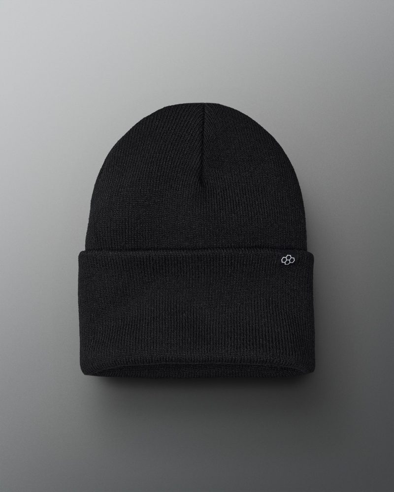 RUDBE1004 BLK RUDIS Standard Foldover Beanie FLT Black 0020