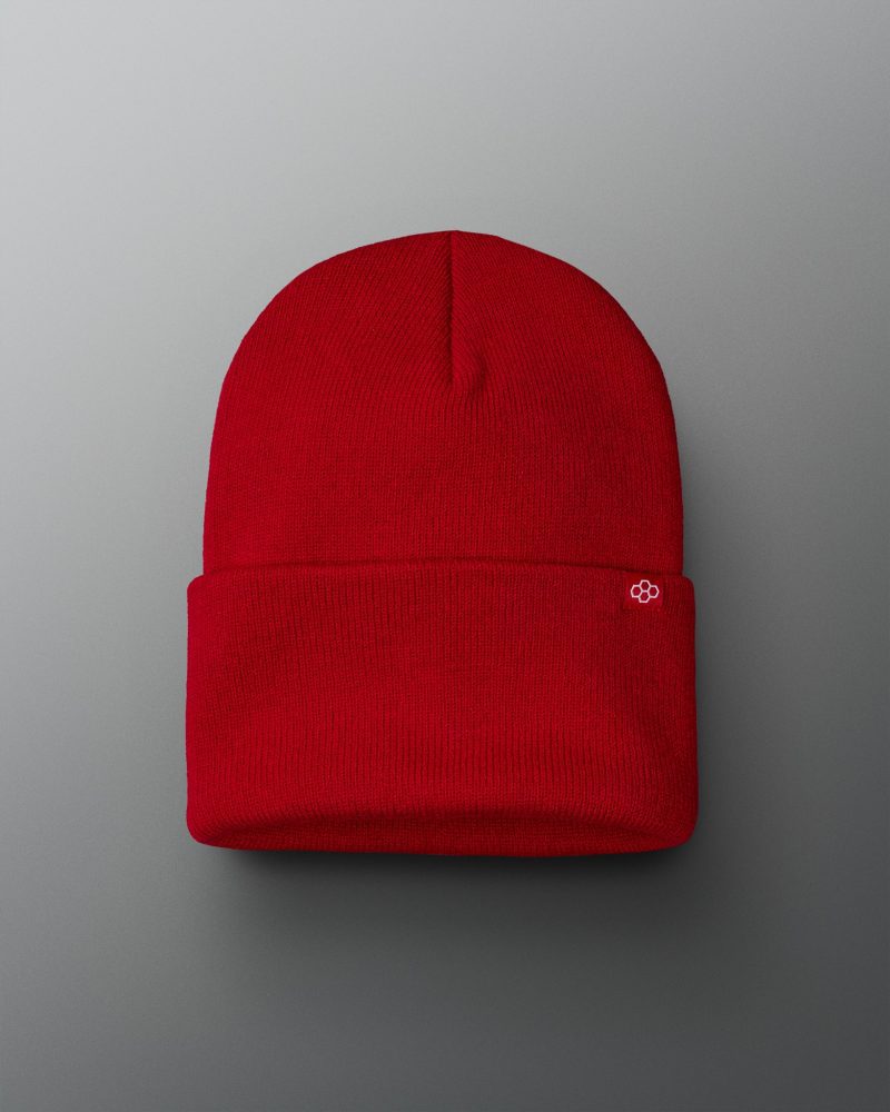 RUDBE1004 RED RUDIS Standard Foldover Beanie FLT Red 0020