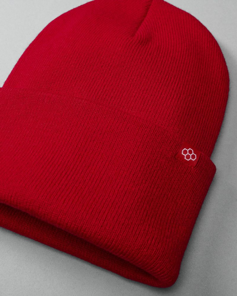 RUDBE1004 RED RUDIS Standard Foldover Beanie FLT Red 0021