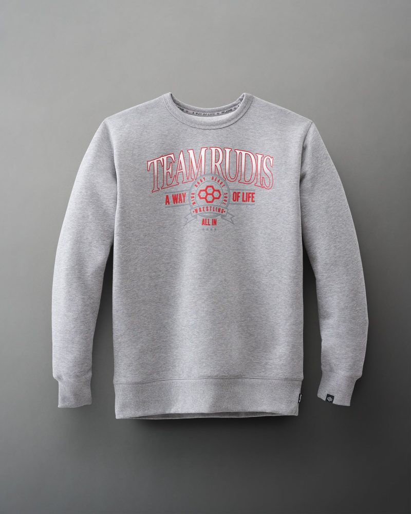 RUDCR1033 Team RUDIS All In Crewneck FLT Gray 0001