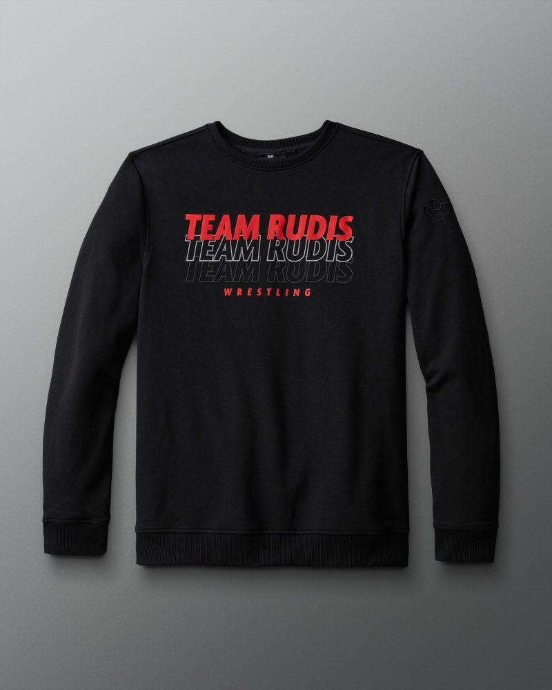 RUDCR1054 Team RUDIS Elevate Crewneck PUP Black 0021