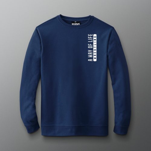 RUDCR1055 A Way Of Life Bold Crewneck Navy 0001