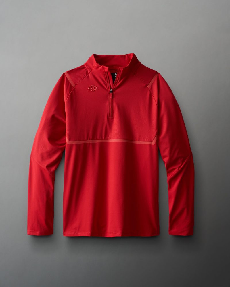 RUDQZ1005 RUDIS Quarter Zip Windbreaker PUP Red 001 46d3258a fcae 4974 a40c c53610ee0b80