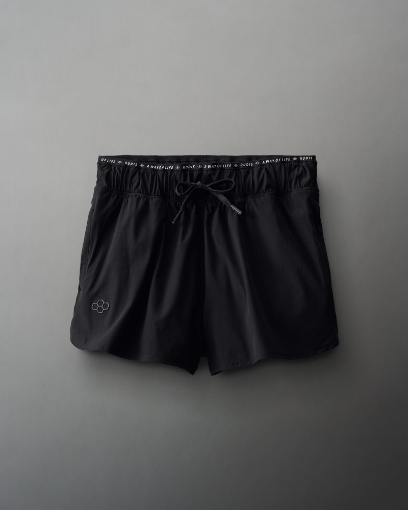 RUDSH1006 RUDIS Womens Hybrid Training Short PUP Black 001