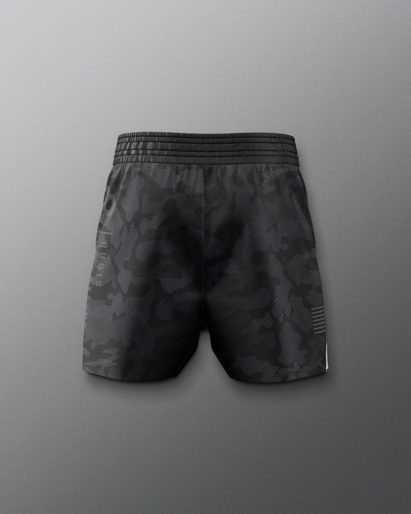 RUDSH1015 Camo Elite Shorts Black Camo 0002