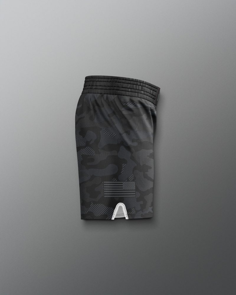 RUDSH1015 Camo Elite Shorts Black Camo 0004