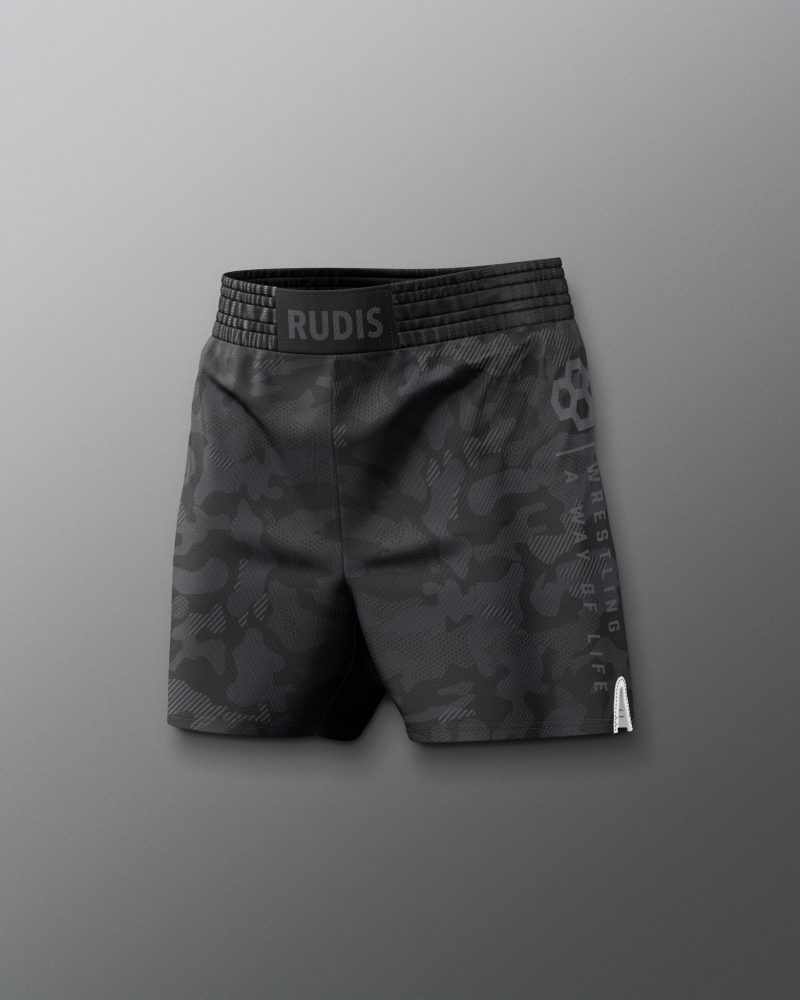 RUDSH1015 Camo Elite Shorts Black Camo 0005