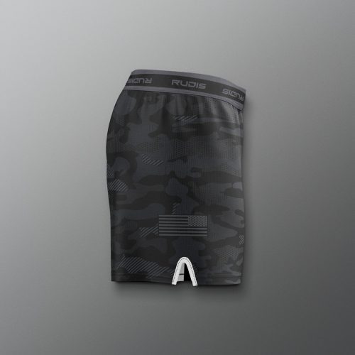 RUDSH1016 Camo Womens Elite Shorts Black Camo 0003