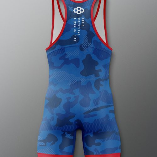 RUDSN1067 Camo Elite 2.0 Singlet Royal 0002