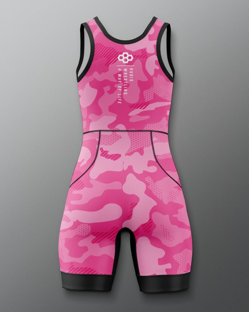 RUDSN1068 Camo Womens Elite 2.0 Singlet Pink 0002