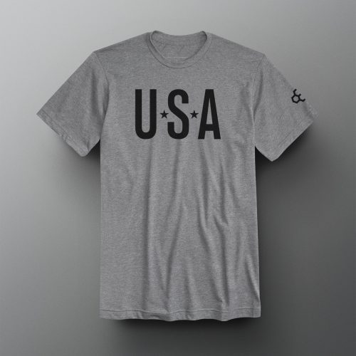 RUDTS1105 USA Timeless Tee PUP Heather Gray 0001