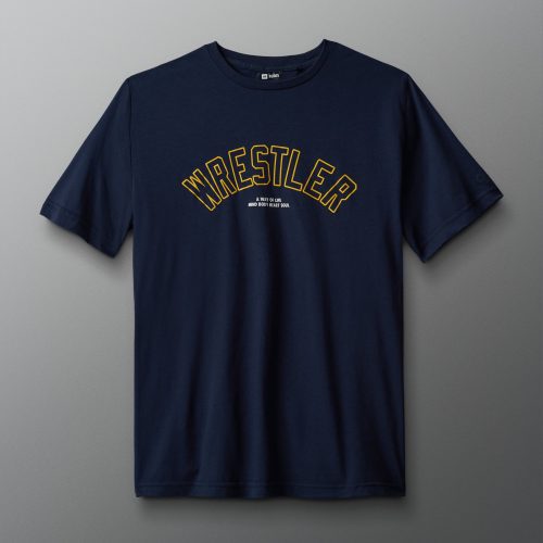 RUDTS1110 RUDIS Wrestler Arched T Shirt PUP Navy Yellow 0021