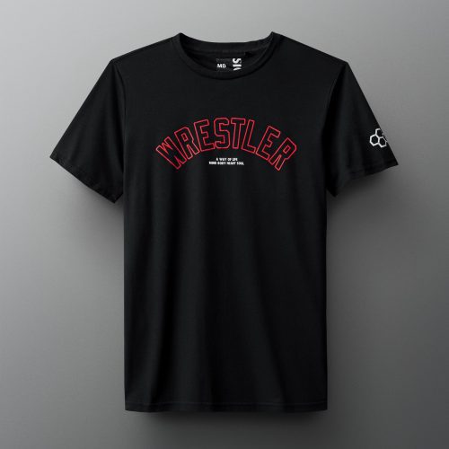 RUDTS1110 RUDIS Wrestler Arched Tee PUP Black Red 0021