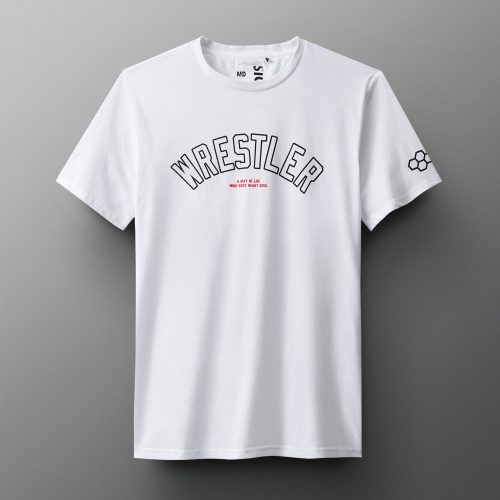 RUDTS1110 RUDIS Wrestler Arched Tee PUP White 0021