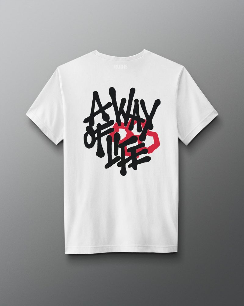 RUDTS1121 A Way Of Life Spray T Shirt White 0021