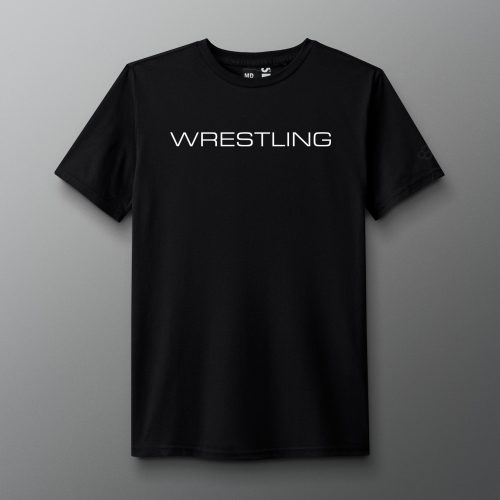 RUDTS1130 Wrestling Wordmark Elite Super Soft T Shirt Black 0001