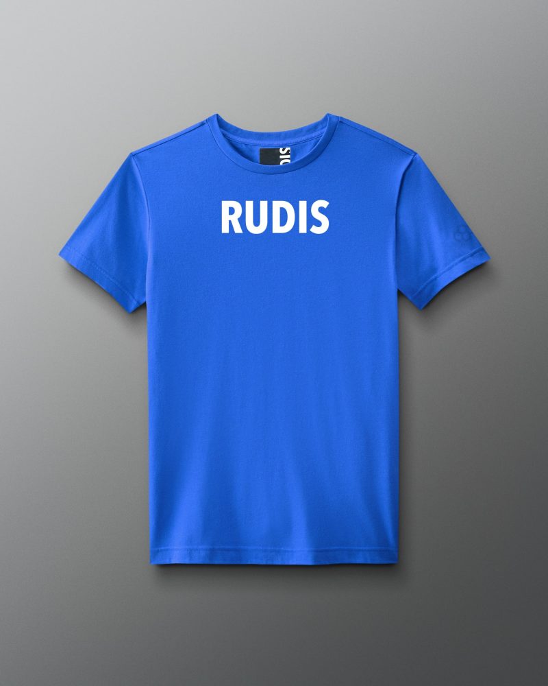 RUDTS1133 RUDIS Wordmark Elite Super Soft T Shirt Royal 0001