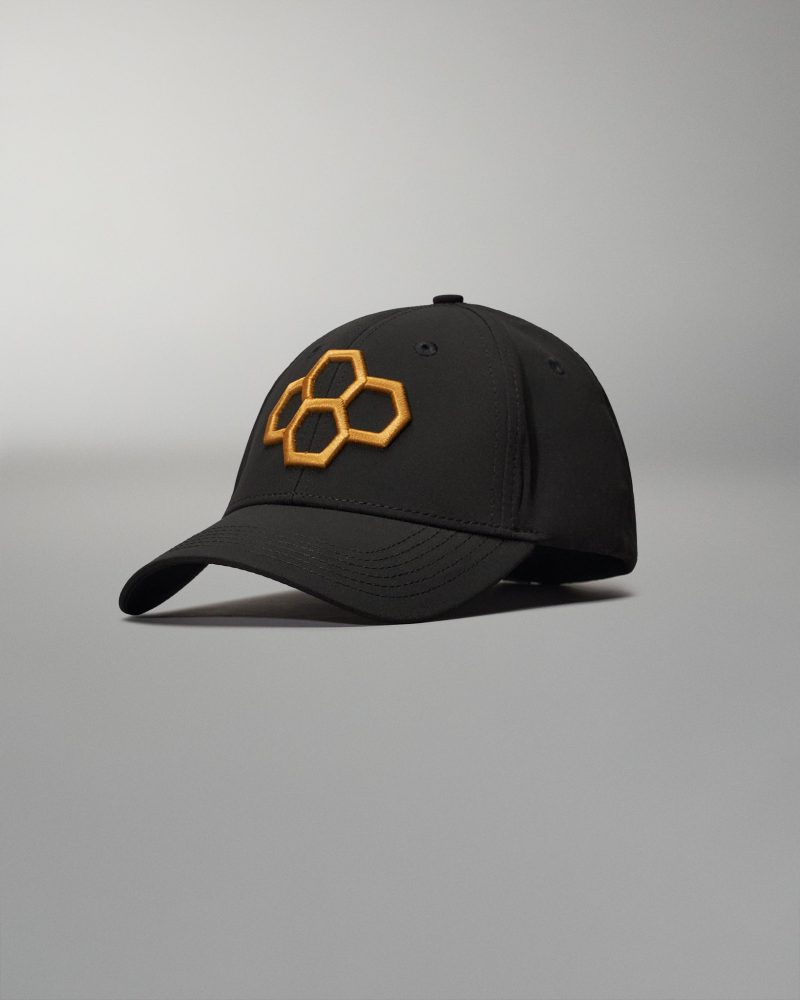 RUDUN1002 RUDIS ESSENTIAL HEX PERFORMANCE HAT FLT Black Gold 0001 b412555a d5a0 4a3e 936e 68a6a9311dd3