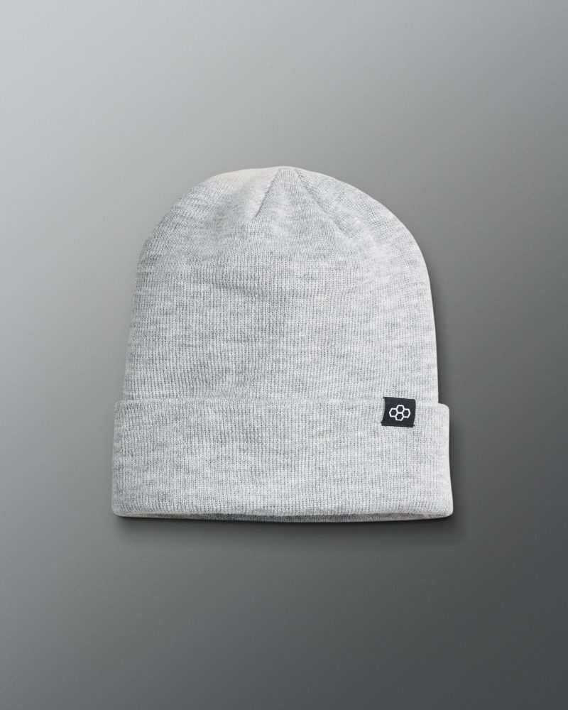 TEMBE1002 Fold Over Beanie Gray 0001 1